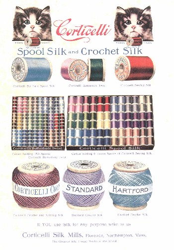 cataloque page from the Silk Mill