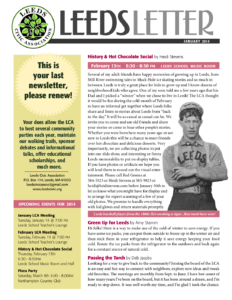 Leeds Civic Association newsletter, January 2014