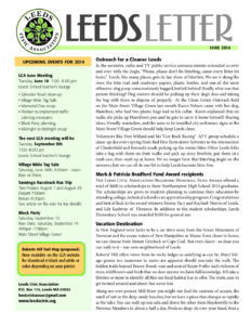 Leeds Civic Association newsletter, June 2014