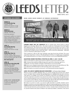Leeds Civic Association newsletter, March–April 2018