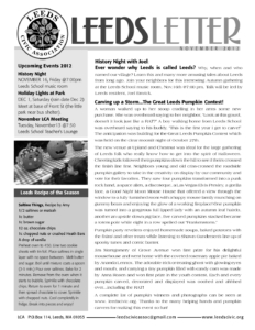 Leeds Civic Association newsletter, November 2012