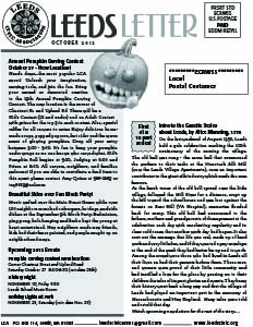 Leeds Civic Association newsletter, October 2012