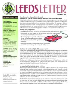 Leeds Civic Association newsletter, September 2015