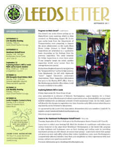 Leeds Civic Association newsletter, September 2017