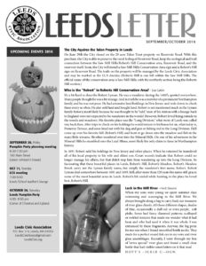 Leeds Civic Association newsletter, September–October 2016