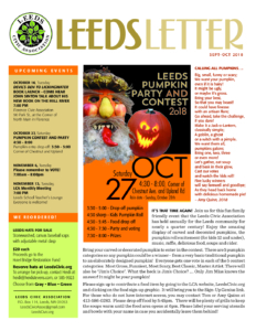 Leeds Civic Association newsletter, September–October 2018